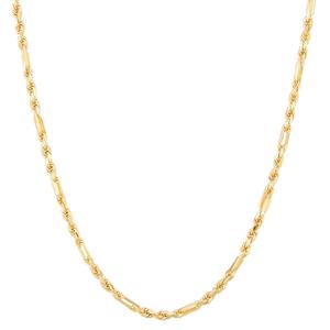 Gold Classics(tm) Yellow Gold Diamond Cut Milano Rope Chain Necklace