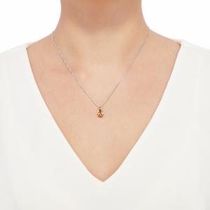Gemstone Classics(tm) Sterling Silver 10kt. Citrine Necklace alternate view