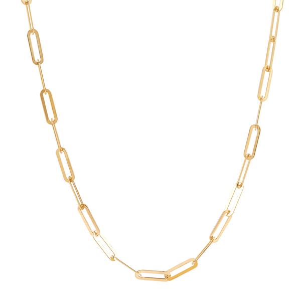 Gold Classics(tm) 10kt. Gold Polished Paperclip Chain Necklace alternate view