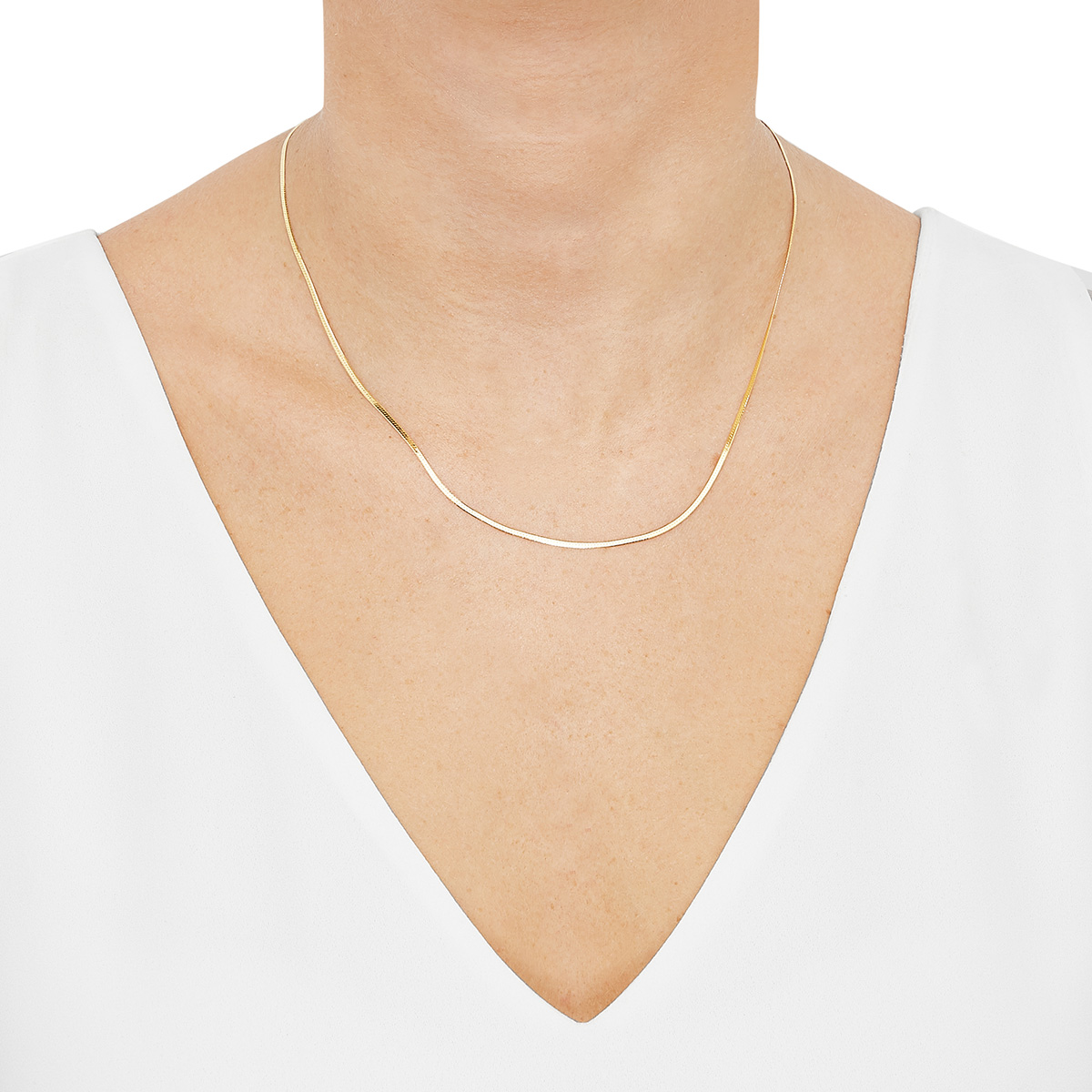 Gold Classics(tm) 10kt. Yellow Gold Herringbone Link Chain Necklace