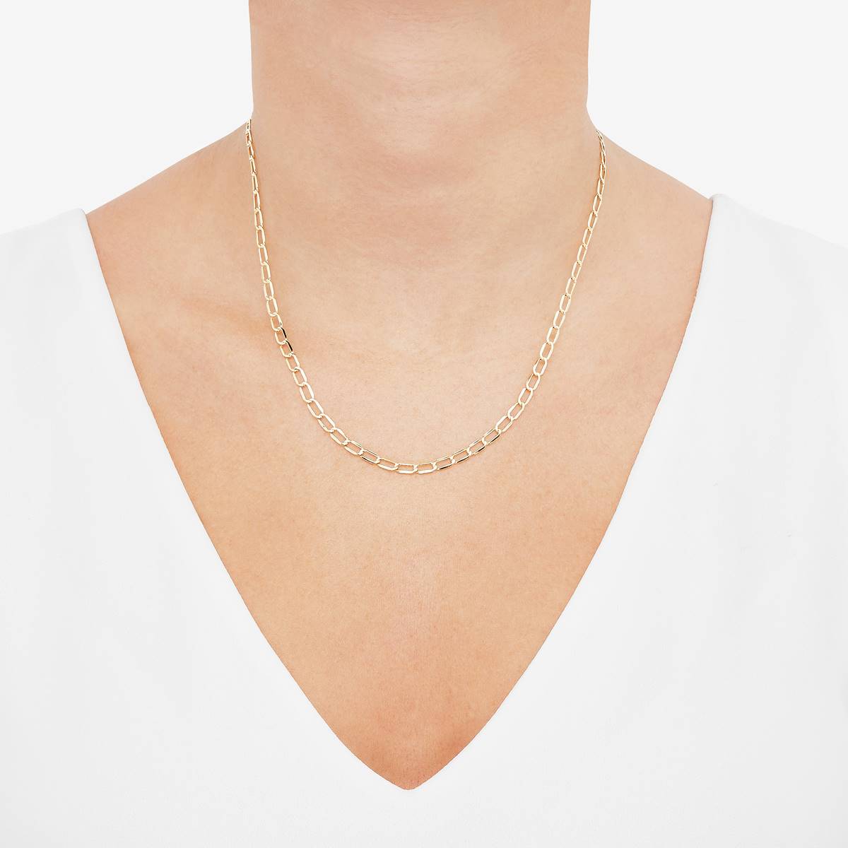 Gold Classics(tm) 10kt. Yellow Gold Curb Link Chain Necklace