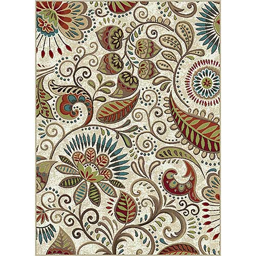 Tayse Capri Giselle Ivory Accent Rug - 2x3'