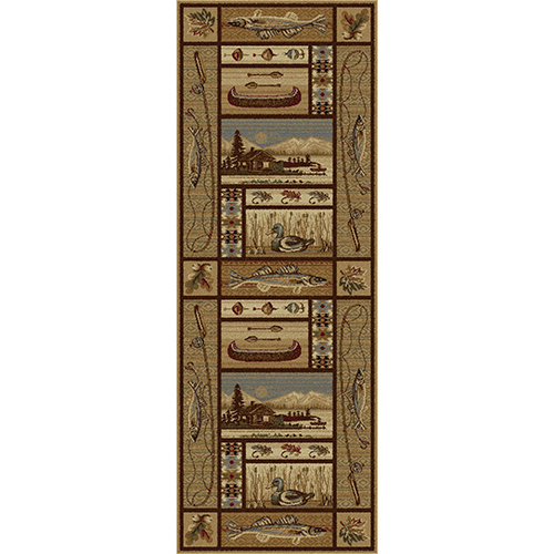 Tayse Nature Retreat Lodge Runner - Beige