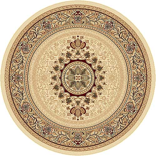 Tayse Sensation Jayden Beige Round Area Rug - 5'3