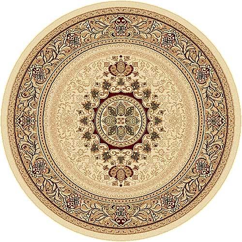 Tayse Sensation Jayden Beige Round Area Rug - 5'3