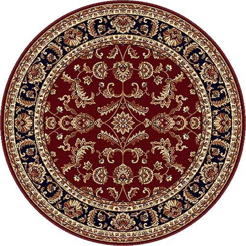 Tayse Sensation Sariya Red Round Area Rug - 5'3