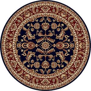 Tayse Sensation Sariya Navy Round Area Rug - 5'3