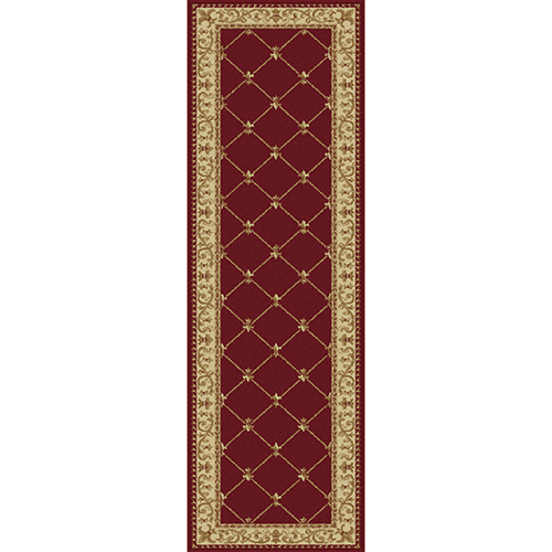 Tayse Sensation Orleans Traditional Runner - Red