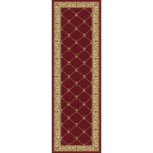 Tayse Sensation Orleans Traditional Runner - Red