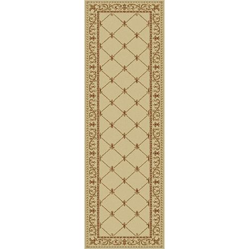 Tayse Sensation Orleans Traditional Runner - Ivory
