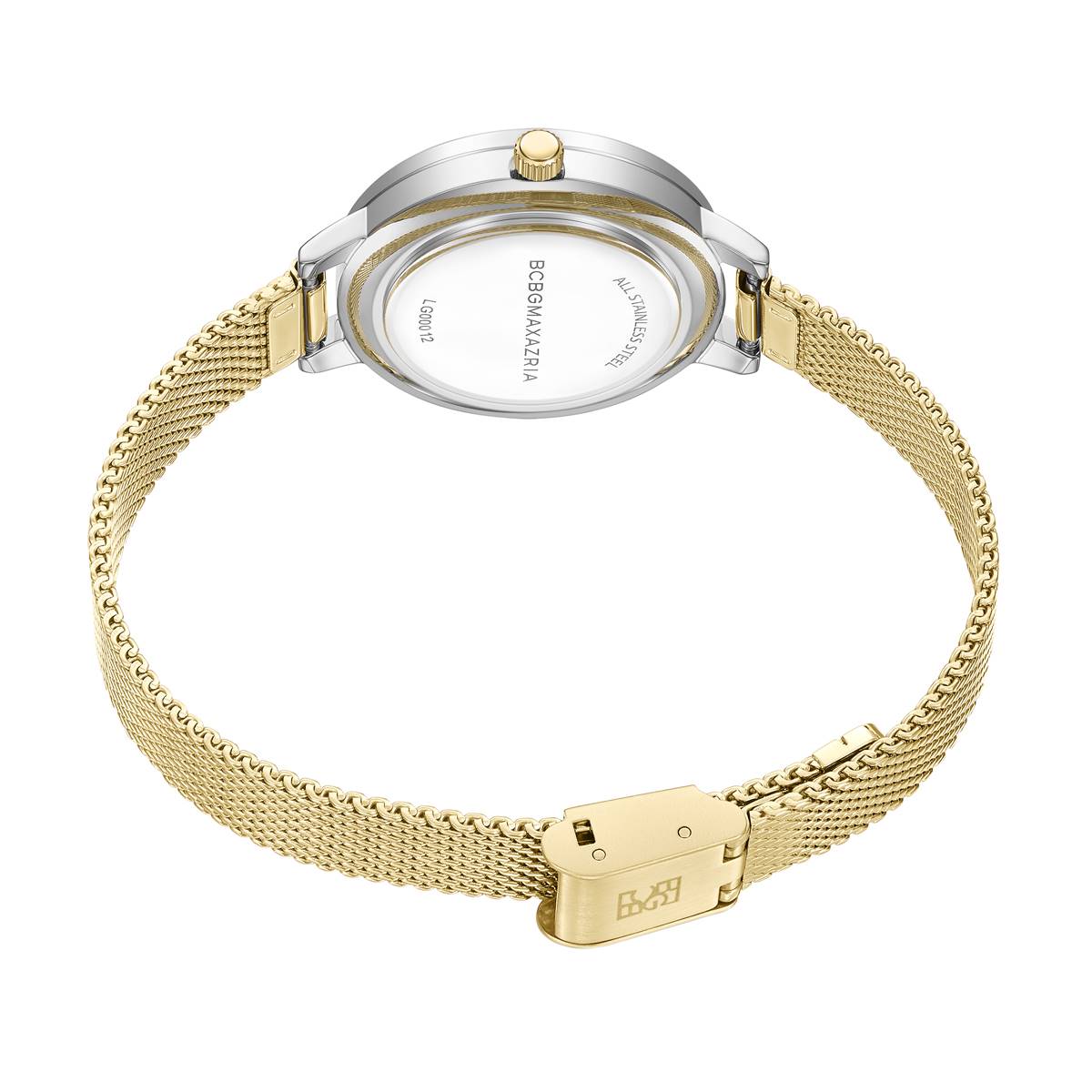 Womens BCBG Maxazria Gold-Tone/Champagne Watch-BAWLG0001203