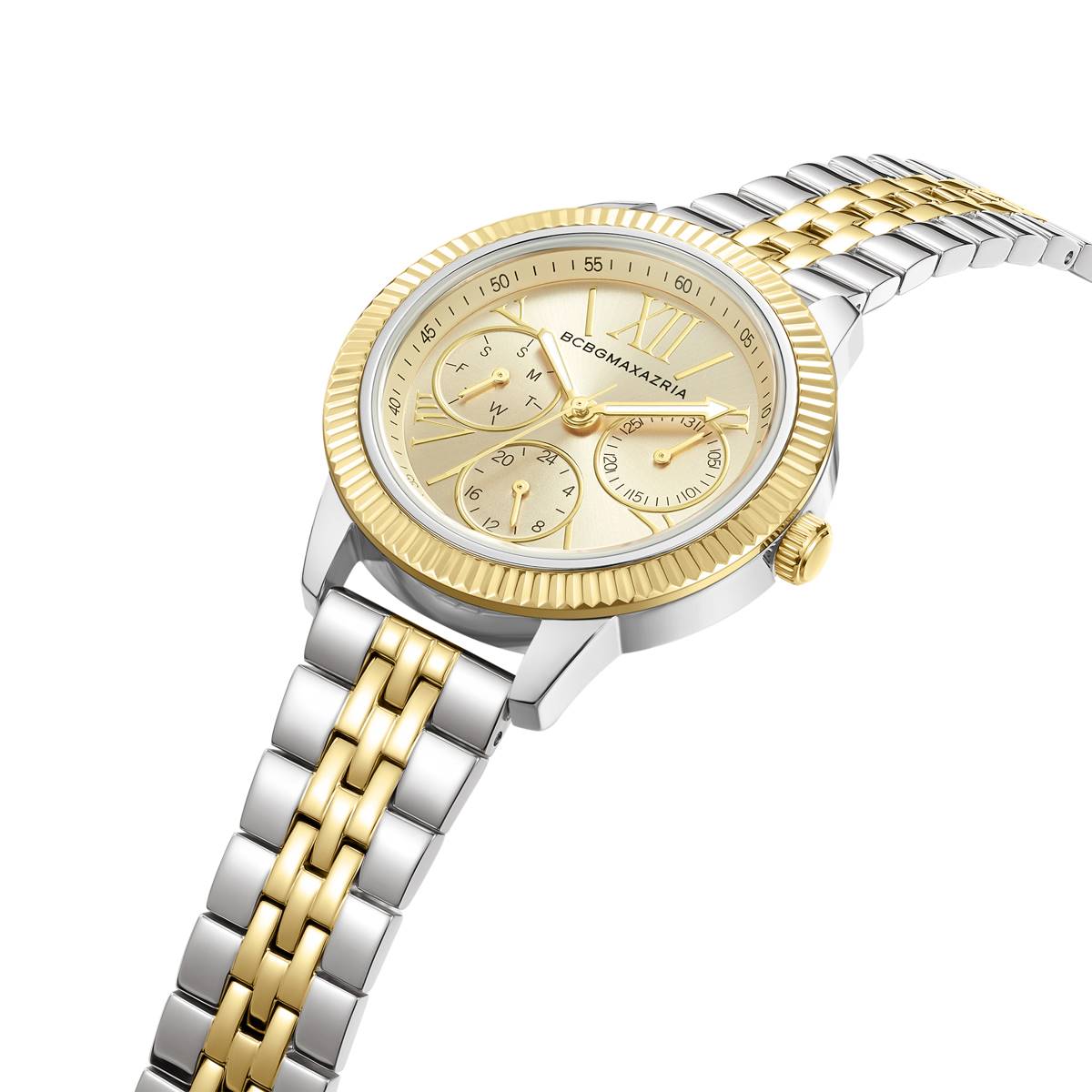Womens BCBG Maxazria 2pc. Gold/Silver-Tone Watch - BAWLK0002403