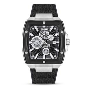 Mens Ducati Corse Dress Sport Leather Strap Watch - DTWGB000070