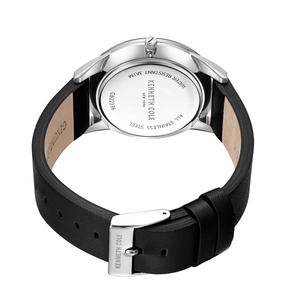 Mens Kenneth Cole(R) New York Black/Blue Dial Watch - KCWGB2233601 alternate view