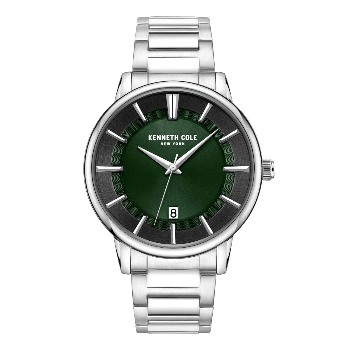 Mens Kenneth Cole(R) Classic Green Dial Watch - KCWGH0014101