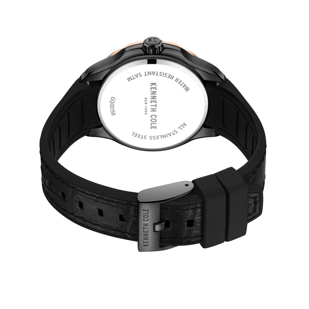 Mens Kenneth Cole(R) Dress Sport Black Dial Watch - KCWGQ0015804