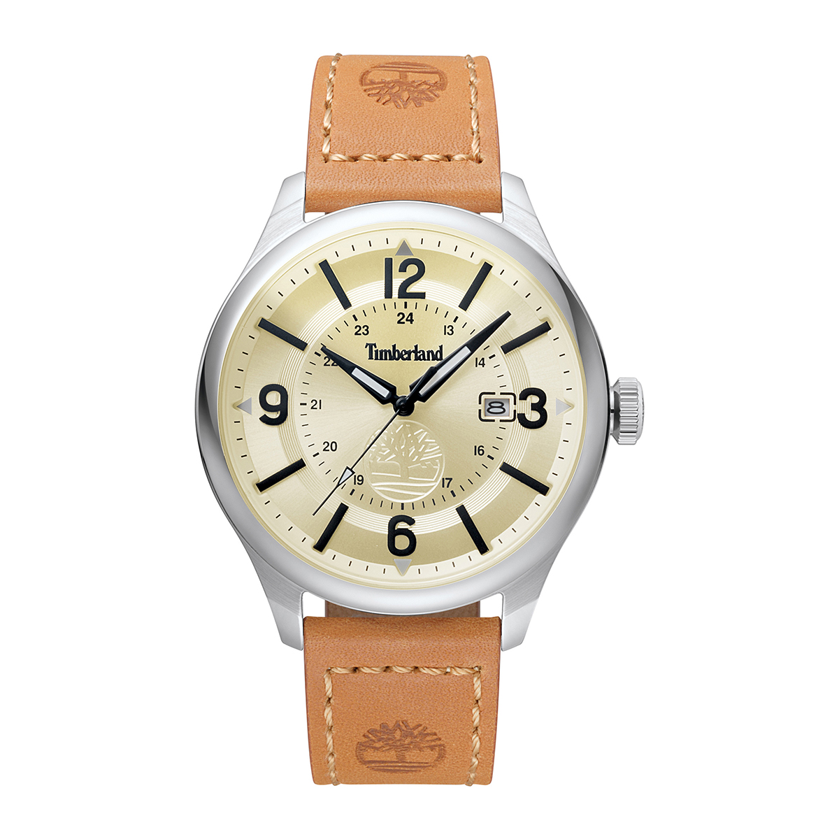Mens Timberland Brown/Silver Watch - TBL14645JY04