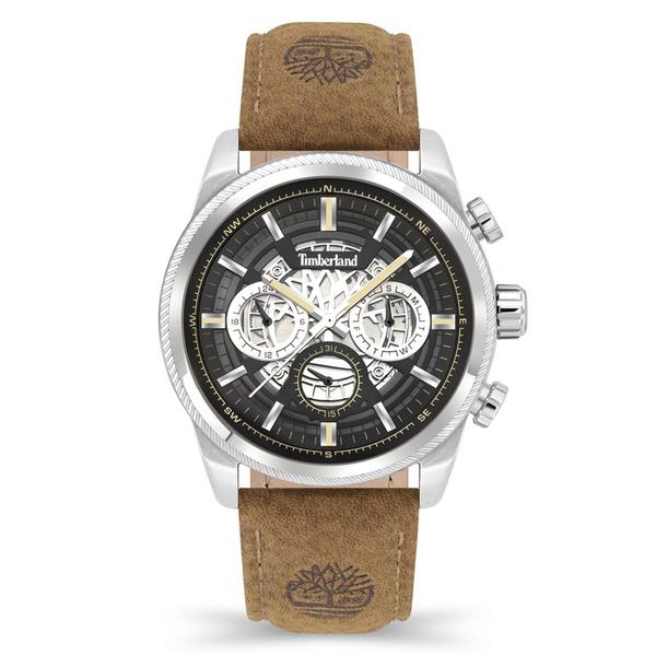 Mens Timberland Hadlock Wheat Leather Strap Watch - TDWGF2200704