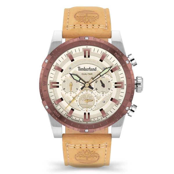 Mens Timberland Fitzwilliam Leather Strap Watch - TDWGF2202003