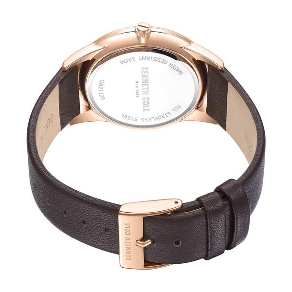 Mens Kenneth Cole(R) Rose Gold Warm Grey Dial Watch - KCWGA2122904 alternate view