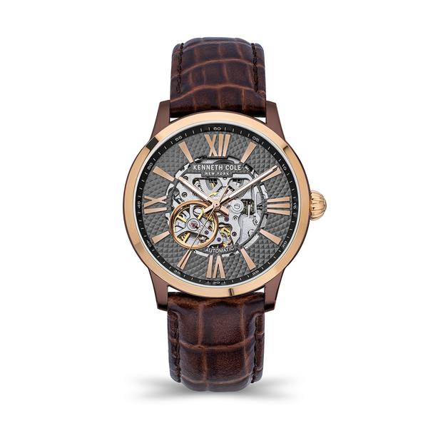 Mens Kenneth Cole(R) Skeleton Automatic Watch - KCWGE2122404