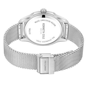 Mens Kenneth Cole(R) Silver Textured Dial Watch - KCWGK0015950 alternate view