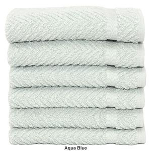 Linum 6pc. Herringbone Washcloths Set alternate view