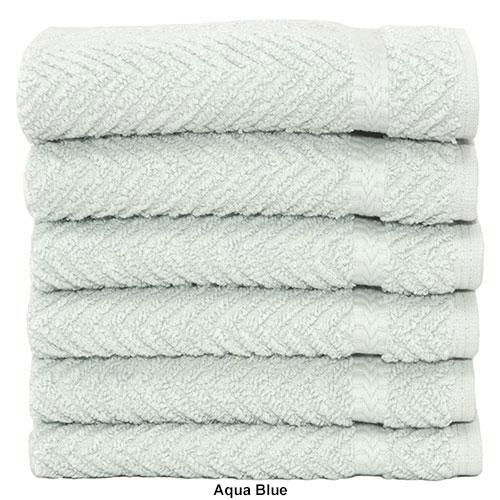Linum 6pc. Herringbone Washcloths Set alternate view