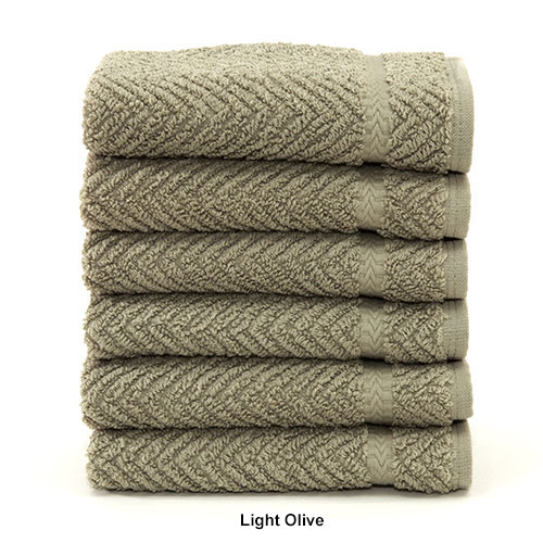 Linum 6pc. Herringbone Washcloths Set