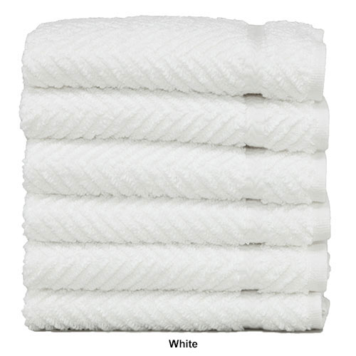 Linum 6pc. Herringbone Washcloths Set