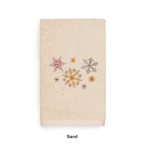 Linum Home Textiles Christmas Snowfall Hand Towel