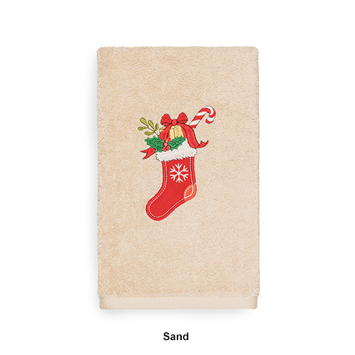 Linum Home Textiles Christmas Stocking Hand Towel