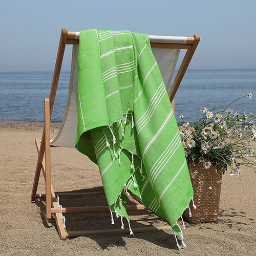 Linum Lucky Herringbone Pestemal Towel