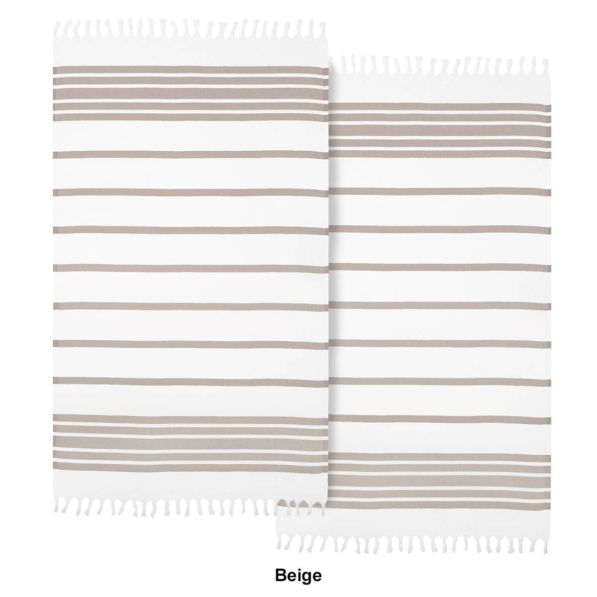 Linum Home Textiles Herringbone Pestemal Beach Towel - Set Of 2