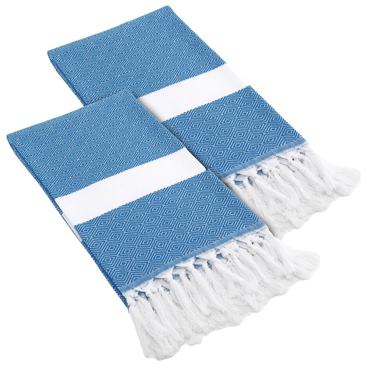 Linum Home Textiles Diamond Pestemal Beach Towel - Set Of 2