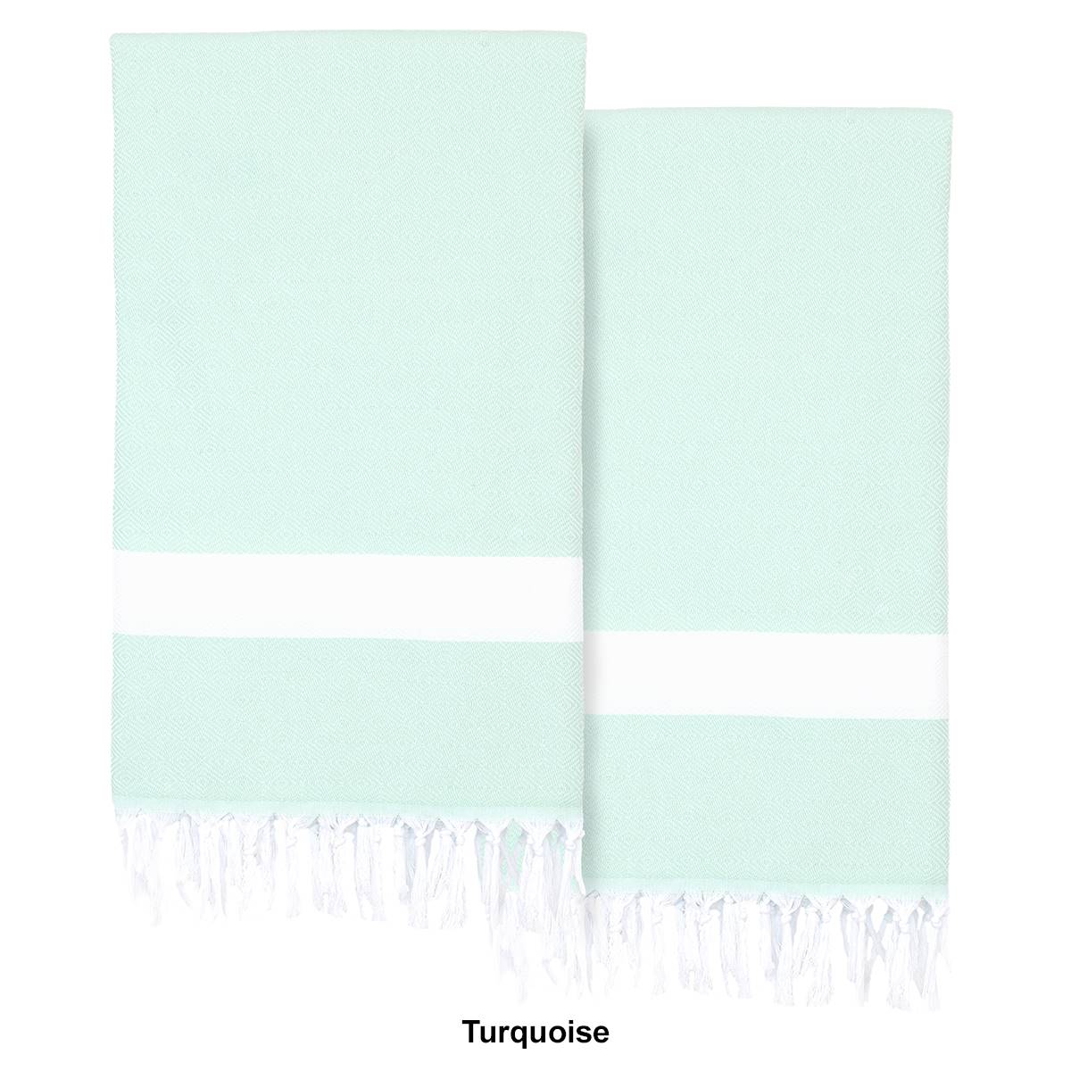 Linum Home Textiles Diamond Pestemal Beach Towel - Set Of 2