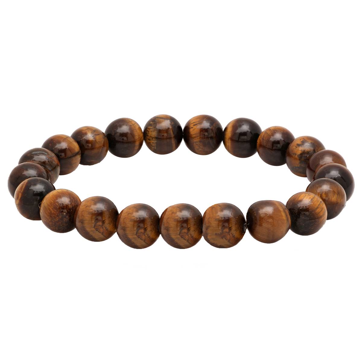 Mens Brown Beaded Bracelet