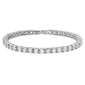 18kt. White Gold Plated Classic Tennis Bracelet