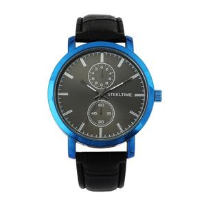 Mens Steeltime Blue IP Watch - C6-008-W alternate view