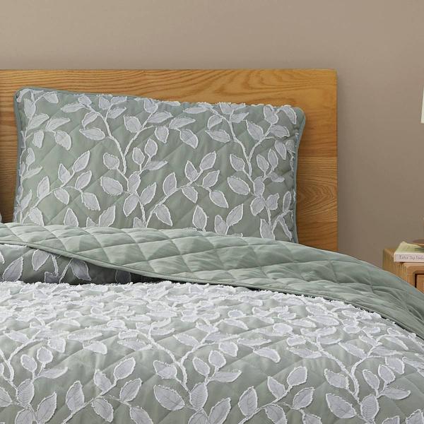 Design Studio Arbor Leaf Clipped Texture Reversible 3pc Quilt Set alternate view