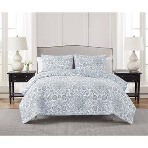 Cedar Court Deena Soft Jacquard Reversible 3pc. Quilt Set