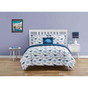 Alex & Bella Dino Print Microfiber Comforter Set