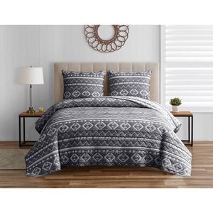 Design Studio Desert Stripe Geometric Reversible 3pc. Quilt Set