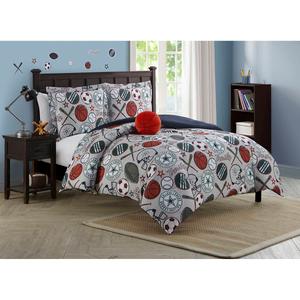 Alex & Bella League Sports Microfiber Comforter Bedding Set