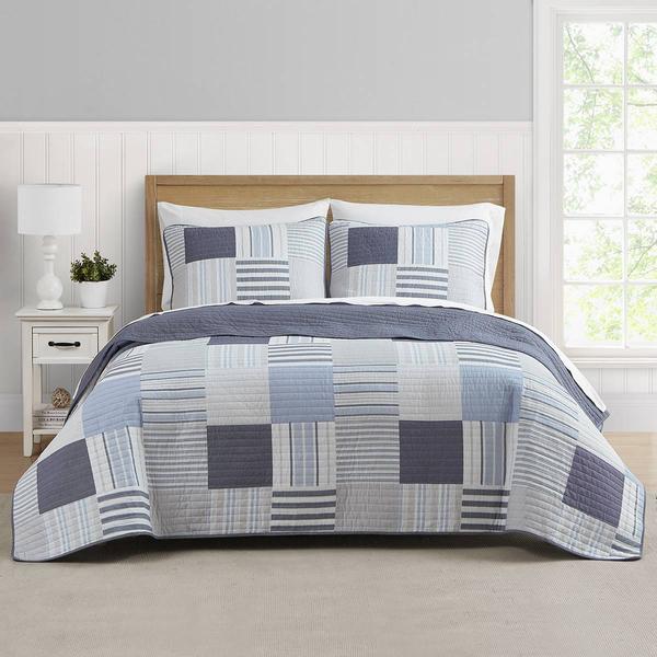 Design Studio Lido Patch Cotton Reversible 3pc. Quilt Set