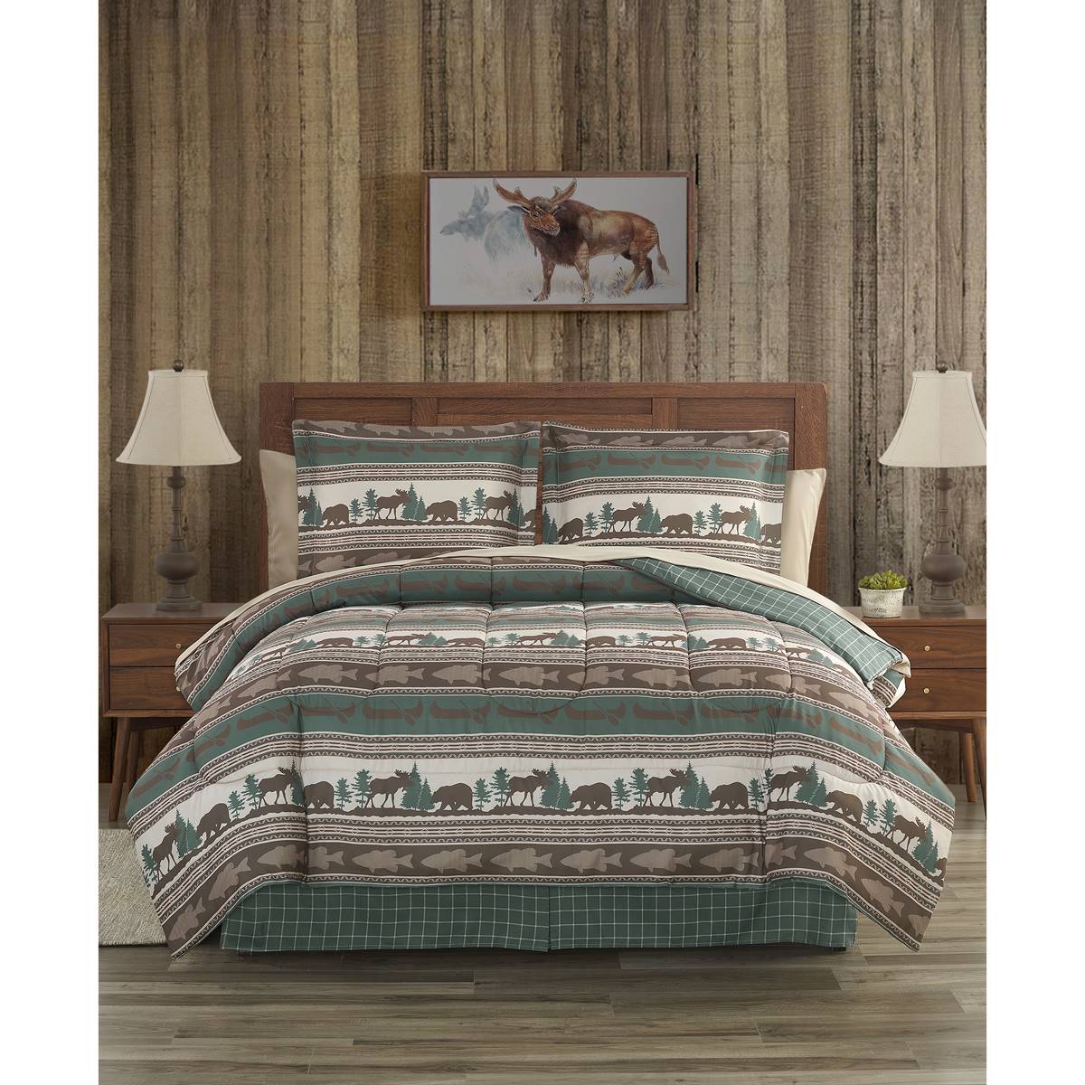 Cedar Court Mountainside Reversible Comforter Bedding Set