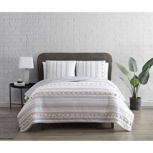 Design Studio Boho Ribbon Reversible 3pc. Quilt Set