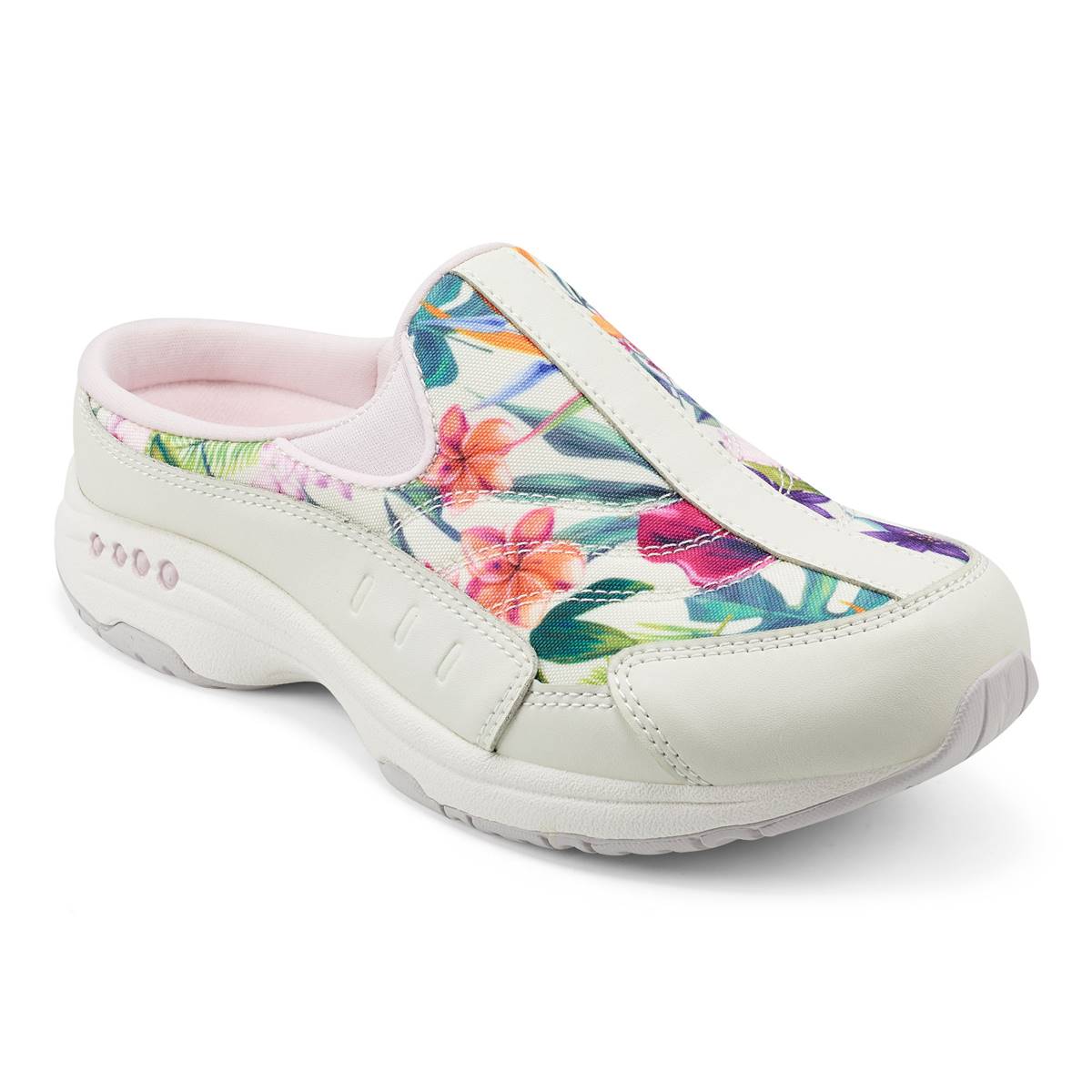 Womens Easy Spirit Traveltime Floral Clogs