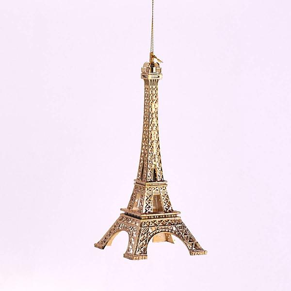 Gold Eiffel Tower Ornament
