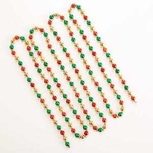 9ft. Red Green & Gold Beaded Garland
